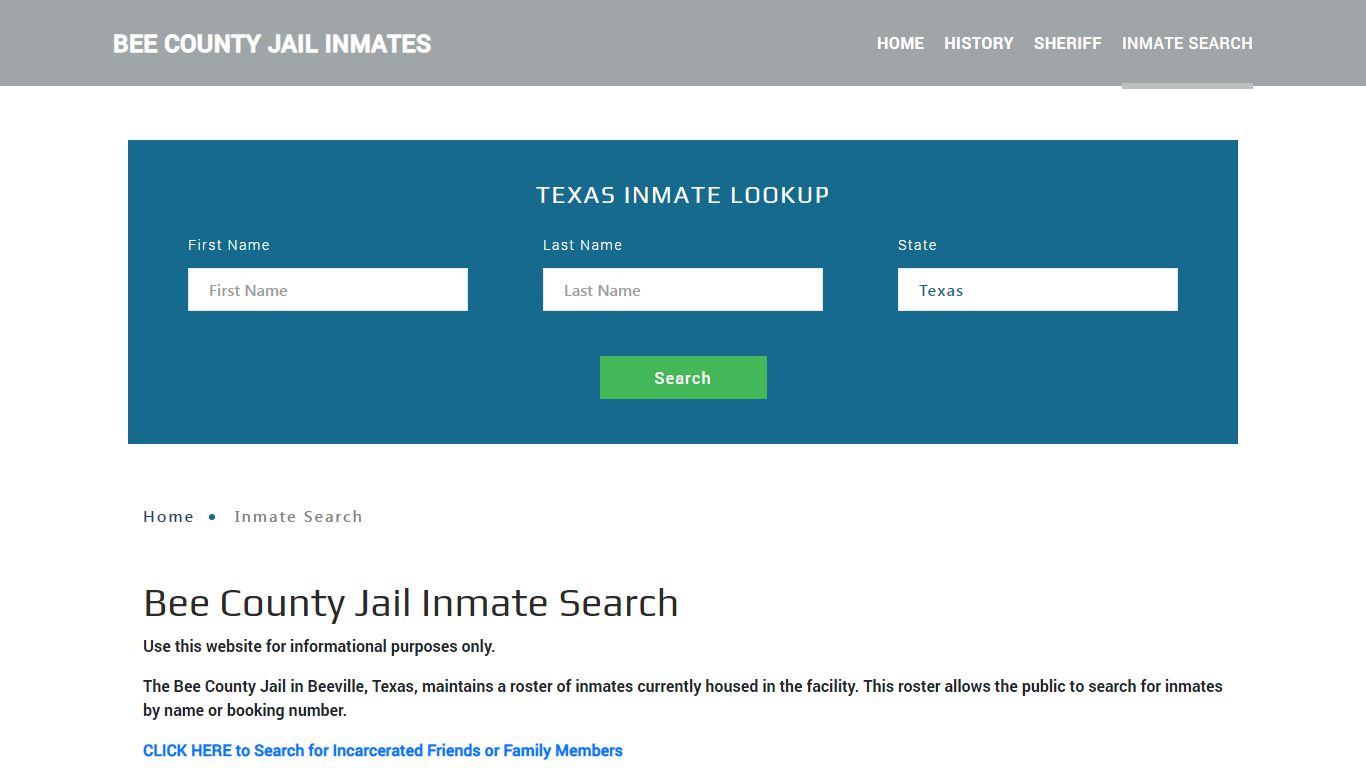 Bee County, TX Detainee Lookup