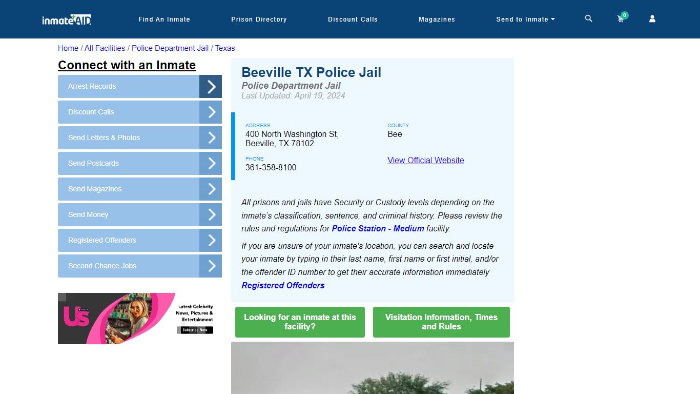 Beeville TX Police Jail - Arrests Warrants - InmateAid