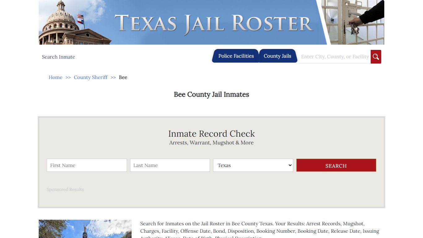 Bee County Jail Inmates - Jail Roster Search